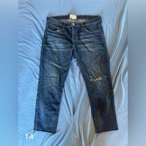 Current Elliot Crop, low rise jeans